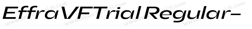 EffraVFTrial Regular字体转换